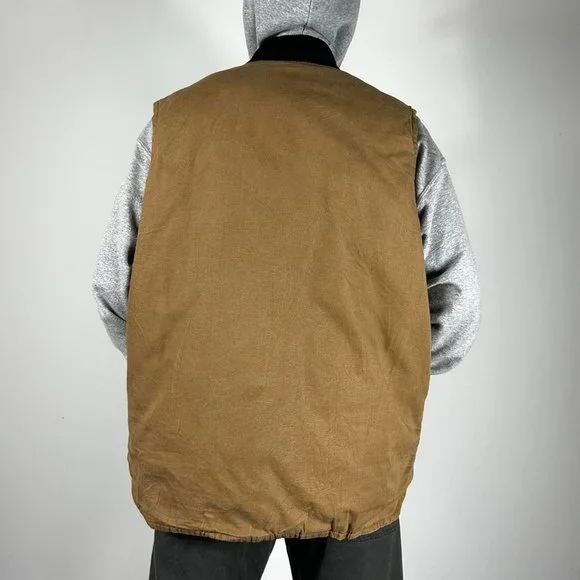 Carhartt Brown Sleeveless Gilet Size Mens XL - Picture 3 of 3